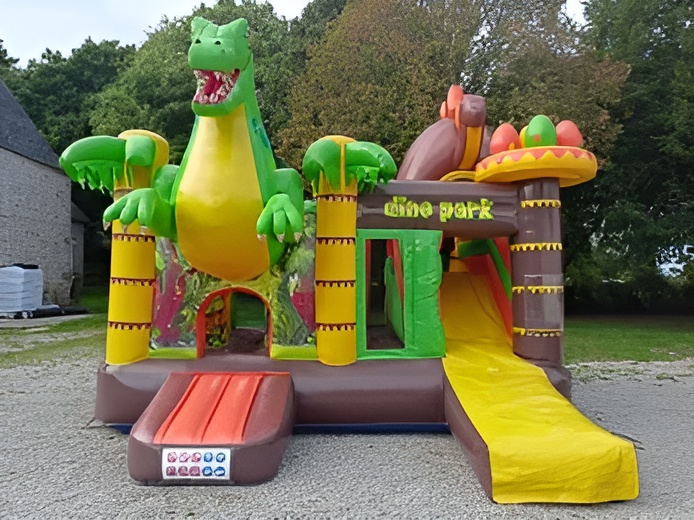 Structure gonflable Dino Park JUBIN Location